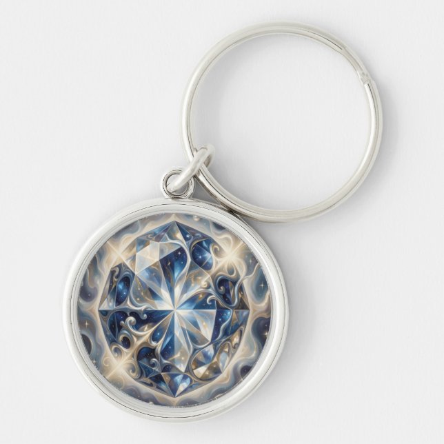 Sapphire – The Stone of Truth and Wisdom´3 Keychain (Front)