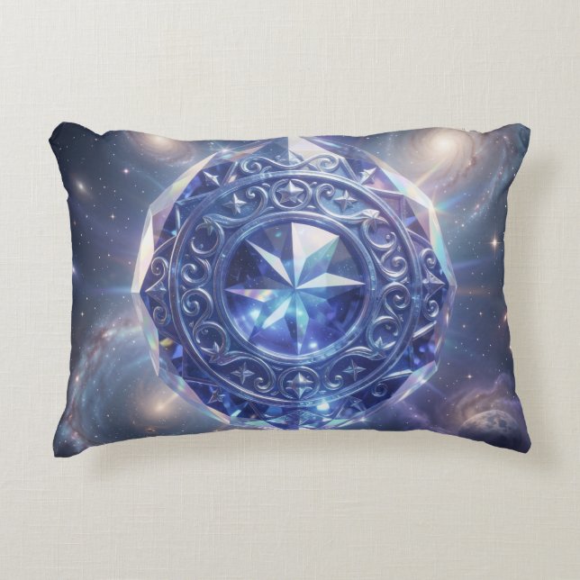Sapphire – The Stone of Truth and Wisdom´4 Accent Pillow (Front)
