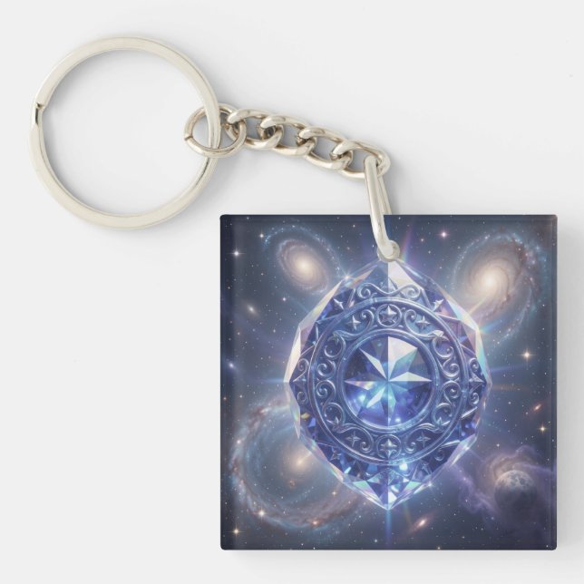 Sapphire – The Stone of Truth and Wisdom´4 Keychain (Front)