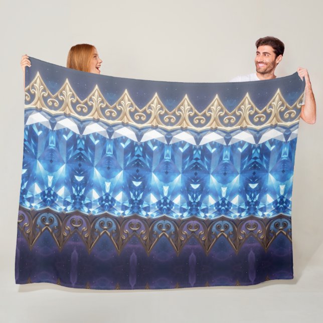 Sapphire – The Stone of Truth and Wisdom´5 Fleece Blanket (In Situ)