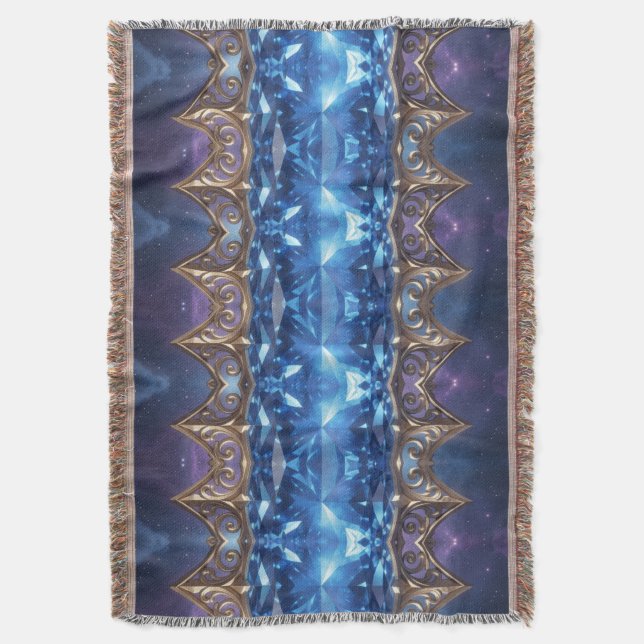 Sapphire – The Stone of Truth and Wisdom´5 Throw Blanket (Front Vertical)