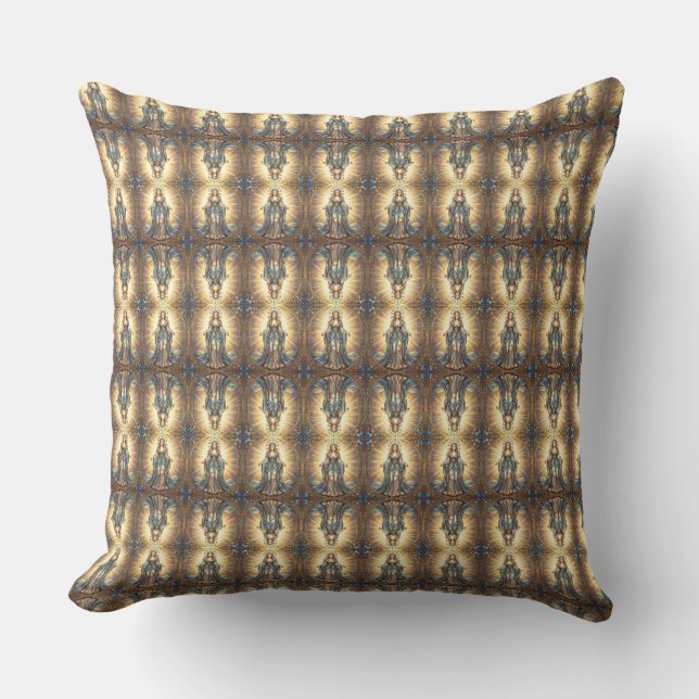 Sapphire – The Stone of Truth and Wisdom´5 Throw Pillow (Front)