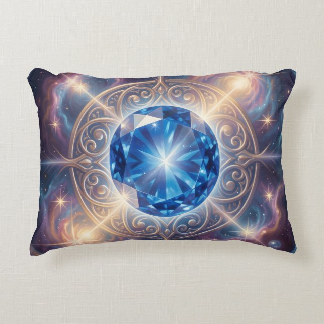 Sapphire – The Stone of Truth and Wisdom´6 Accent Pillow (Front)