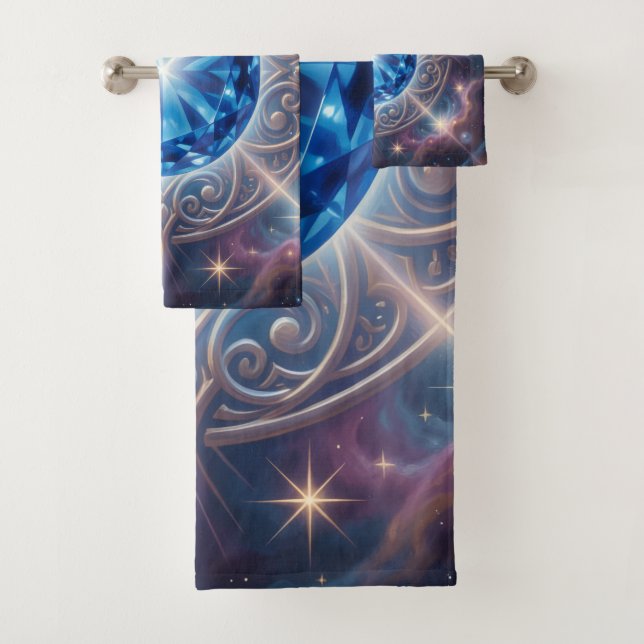 Sapphire – The Stone of Truth and Wisdom´6 Bath Towel Set (Insitu)