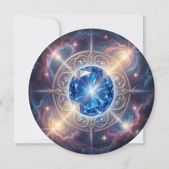 Sapphire – The Stone of Truth and Wisdom´6 Holiday Card (Front)