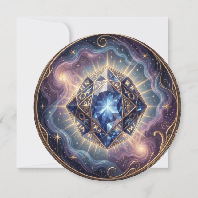 Sapphire – The Stone of Truth and Wisdom´7 Holiday Card (Front)