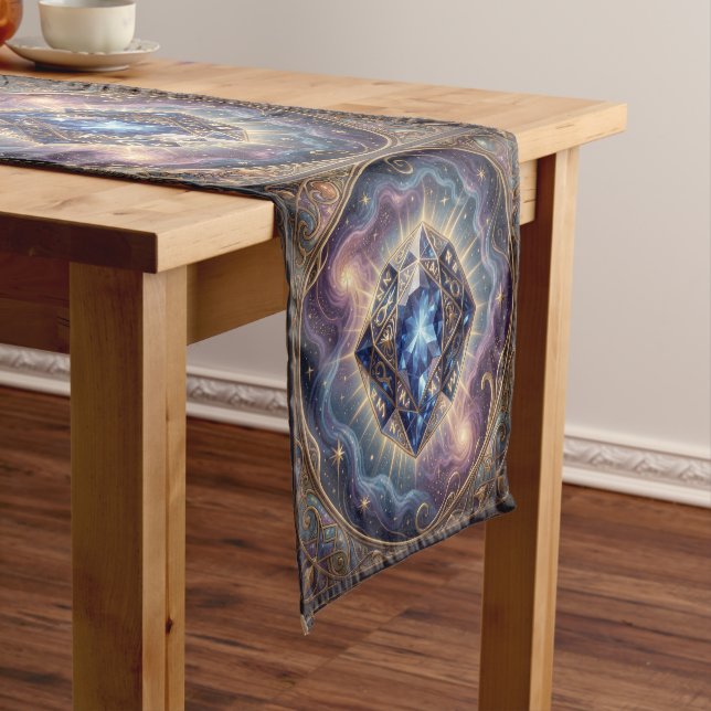 Sapphire – The Stone of Truth and Wisdom´7 Short Table Runner (In Situ)