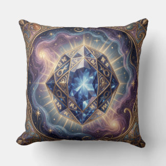 Sapphire – The Stone of Truth and Wisdom´7 Throw Pillow