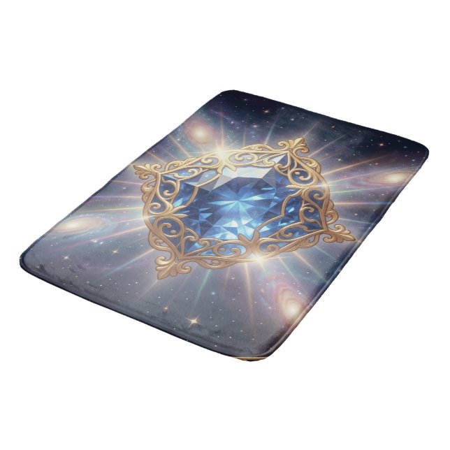 Sapphire – The Stone of Truth and Wisdom´8 Bath Mat (Angled)