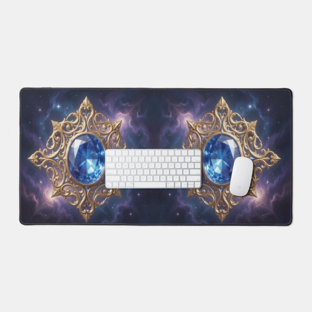 Sapphire – The Stone of Truth and Wisdom´8 Desk Mat (Keyboard & Mouse)