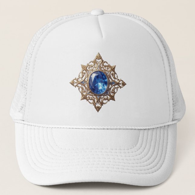 Sapphire – The Stone of Truth and Wisdom´8 Trucker Hat (Front)