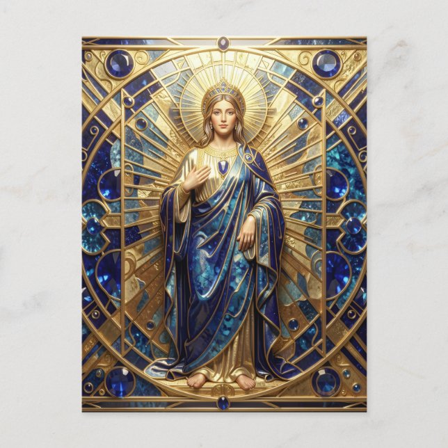 Sapphire – The Stone of Truth and Wisdom´9 Postcard (Front)