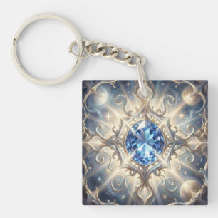 Sapphire - The Stone of Truth and Wisdom Keychain