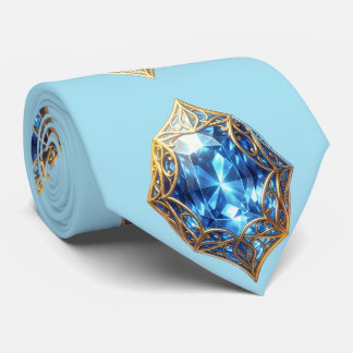 Sapphire - The Stone of Truth and Wisdom Neck Tie