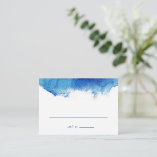 Sapphire Tide Flat Wedding Escort Cards