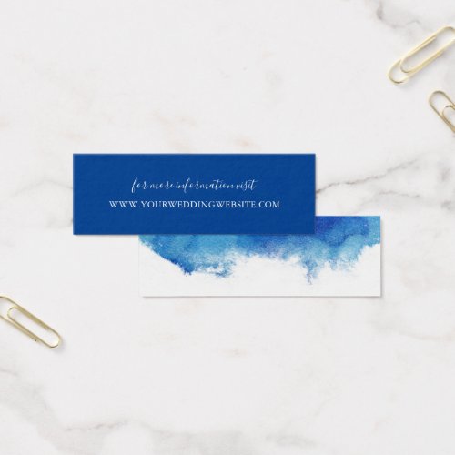 Sapphire Tide Wedding Website Insert Card