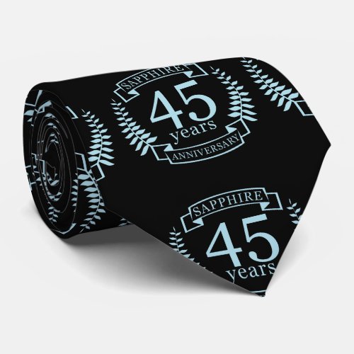 Sapphire Traditional 45th wedding anniversary Neck Tie