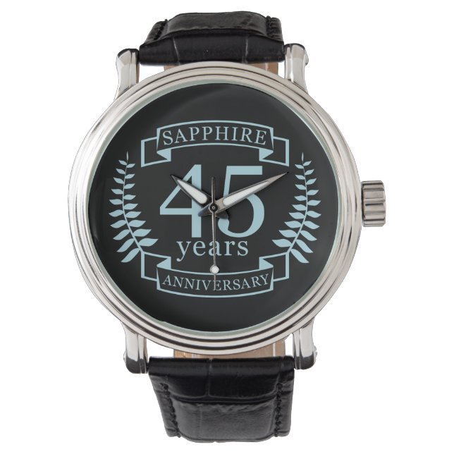 Sapphire Traditional 45th wedding anniversary Watch (Front)