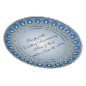 Sapphire Wedding Anniversary Plate (Right Side)