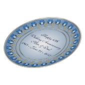 Sapphire Wedding Anniversary Plate (Left Side)