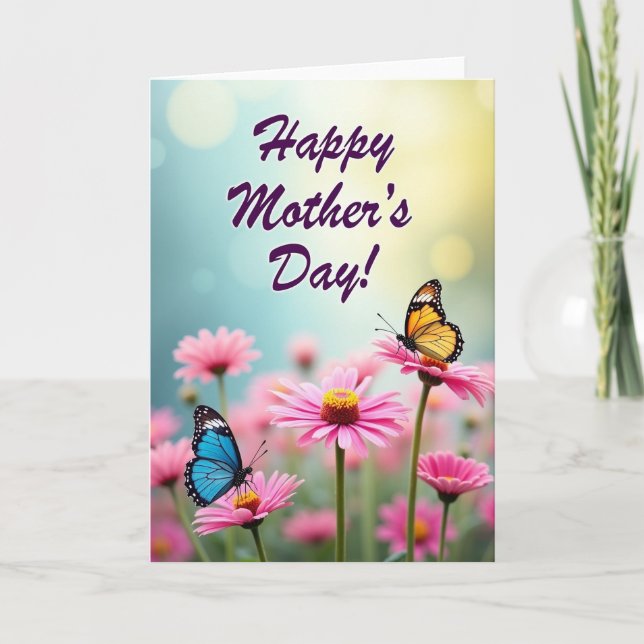 Sapphire Wings Mothers Day Card (Front)