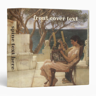 Sappho and Alcaeus by Sir Lawrence Alma Tadema 3 Ring Binder