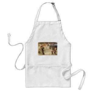 Sappho and Alcaeus by Sir Lawrence Alma Tadema Adult Apron