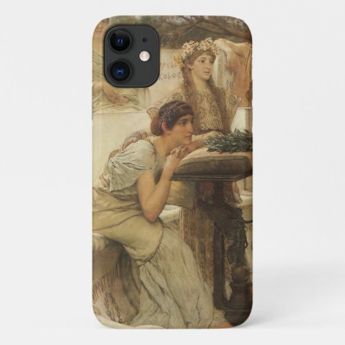 Sappho and Alcaeus by Sir Lawrence Alma Tadema iPhone 11 Case