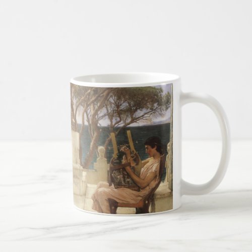 Sappho and Alcaeus by Sir Lawrence Alma Tadema Coffee Mug