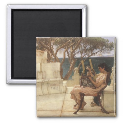 Sappho and Alcaeus by Sir Lawrence Alma Tadema Magnet