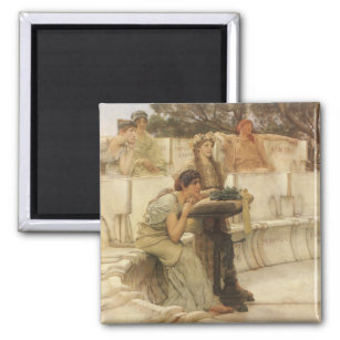 Sappho and Alcaeus by Sir Lawrence Alma Tadema Magnet