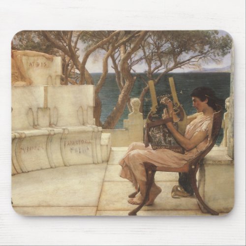 Sappho and Alcaeus by Sir Lawrence Alma Tadema Mouse Pad