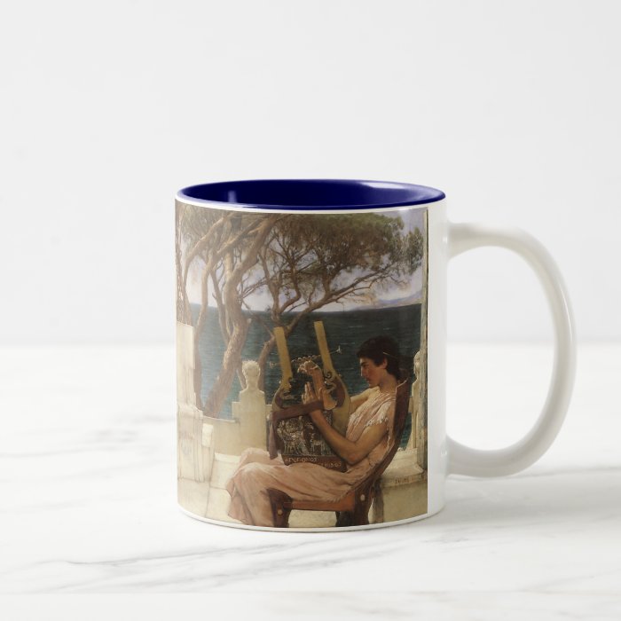 Sappho and Alcaeus by Sir Lawrence Alma Tadema Coffee Mugs