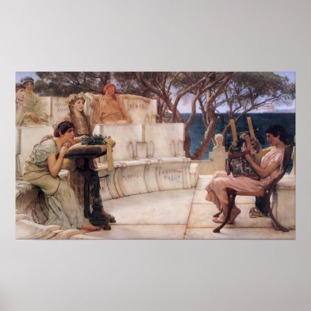 Sappho And Alcaeus Poster | Zazzle