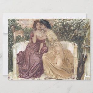 Sappho and Erinna in a Greek Garden (Lesbian Love) Card