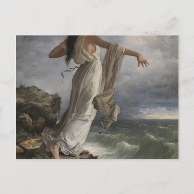 Sappho By Miquel Carbonell I Selva (1854-1896) Postcard (Front)