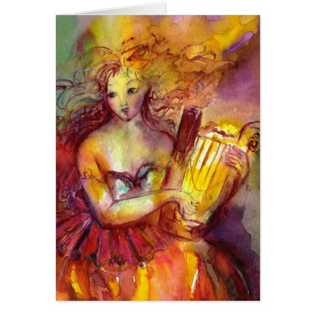 SAPPHO ,DANCE, MUSIC AND POETRY CARDS (Front)