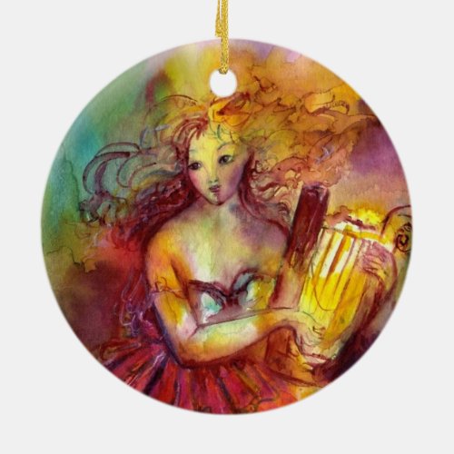 SAPPHO DANCE MUSIC AND POETRY CERAMIC ORNAMENT