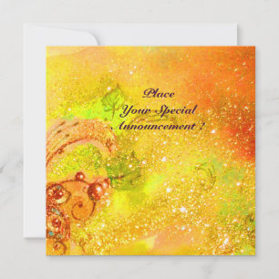 SAPPHO ,DANCE ,MUSIC AND POETRY, Gold Sparkles Announcement