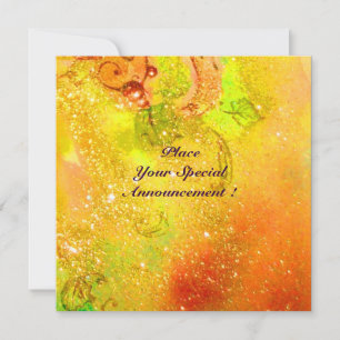 SAPPHO ,DANCE ,MUSIC AND POETRY, Gold Sparkles Announcement