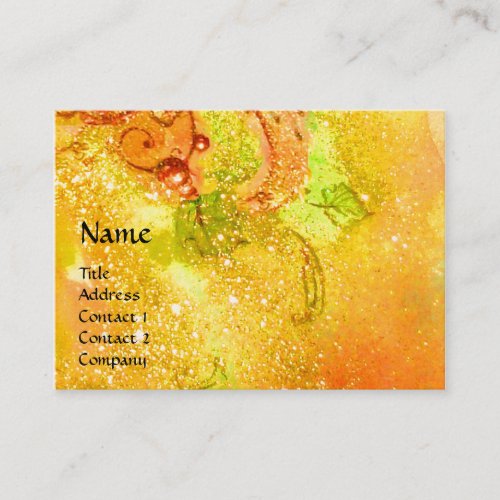SAPPHO DANCE MUSIC AND POETRY Gold Sparkles Business Card