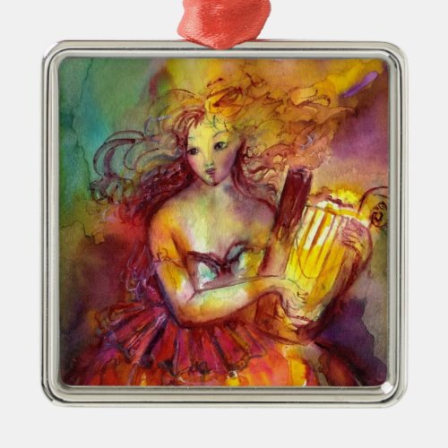 SAPPHO DANCE MUSIC AND POETRYHeart Metal Ornament