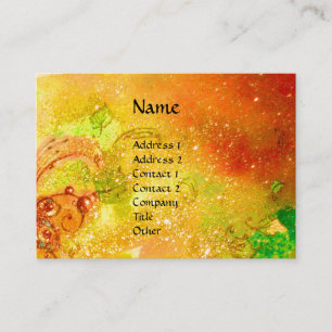 SAPPHO DANCE,MUSIC, POETRY Magic Butterfly Plant Business Card