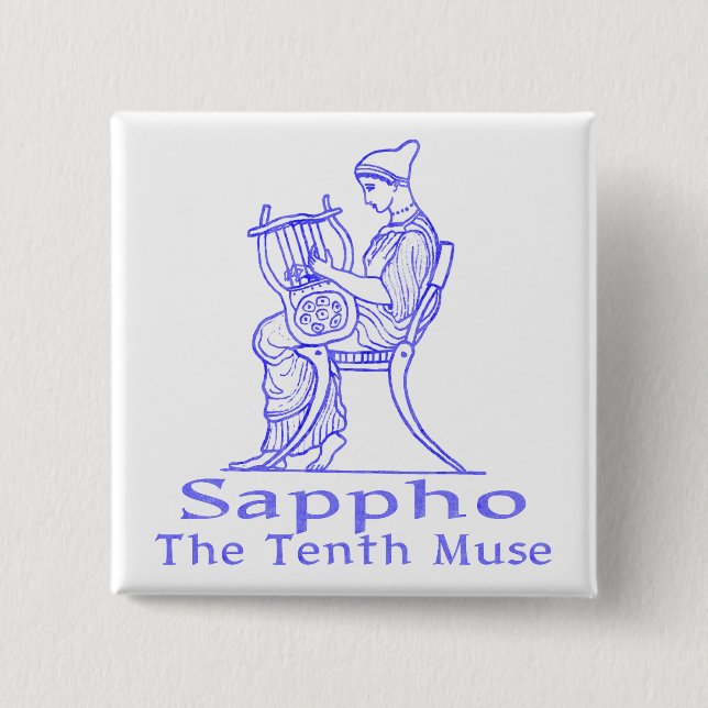 Sappho: The Tenth Muse Button (Front)