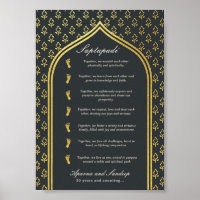 Saptapadi Seven Steps Anniversary Card