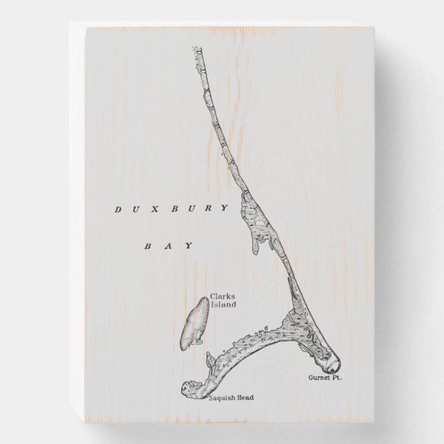 Saquish Head, Gurnet Wooden Box Sign (Front Vertical)