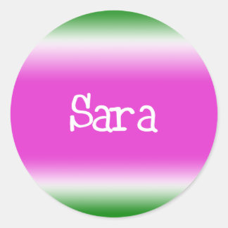 Sara Classic Round Sticker