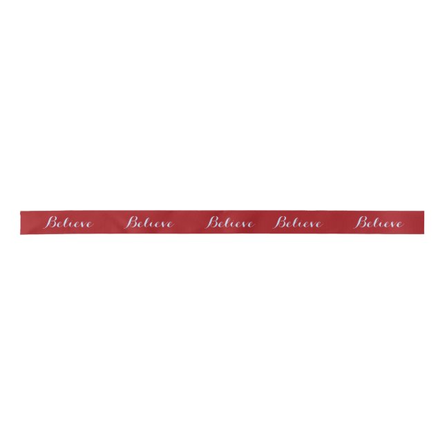 Sara Custom Matching Ribbon Believe Red (Front)