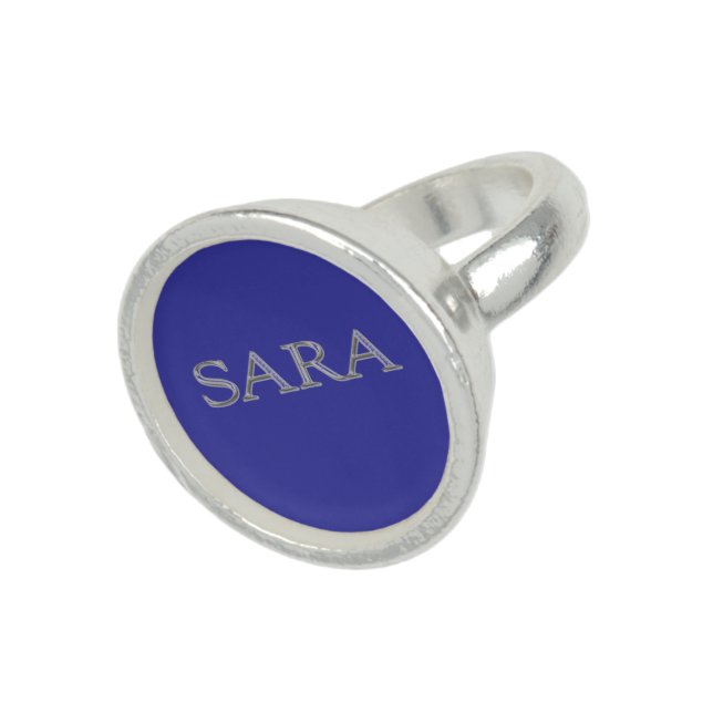 Sara Custom Name Ring (Top)