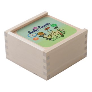 Sara Fay and the Elementals Book 4 Gratitude Bank Wooden Keepsake Box
